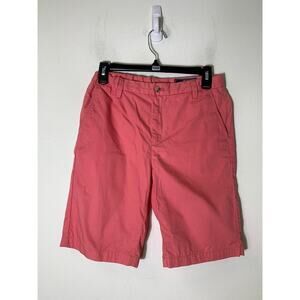 Boy's Vineyard Vines Pink/Red Flat Front Golf Shorts Sz 16
